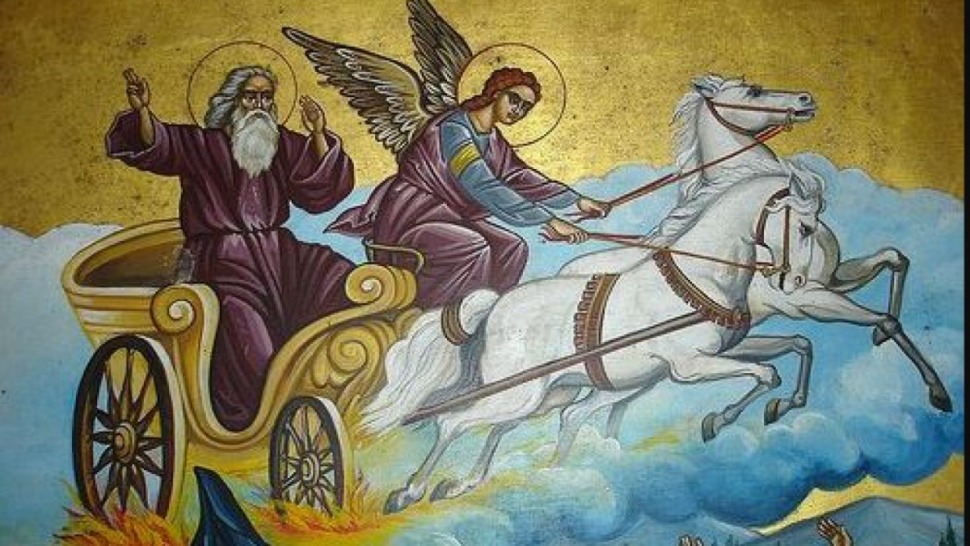 Η ανάληψη του Προφήτη Ηλία στους ουρανούς